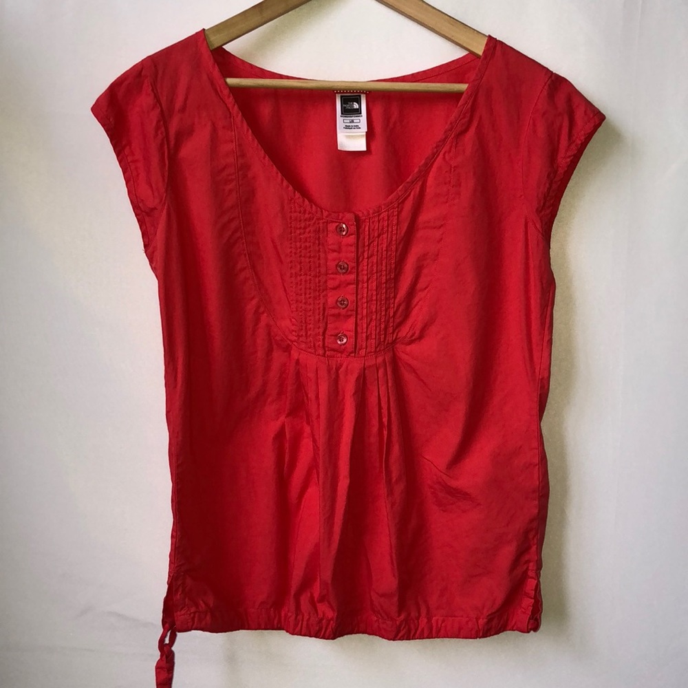 North Face Orange Blouse Size L